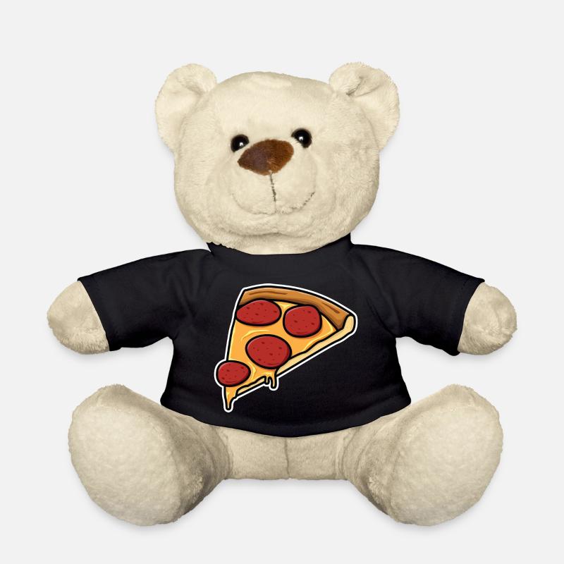 Pizzastück - Teddy - Schwarz