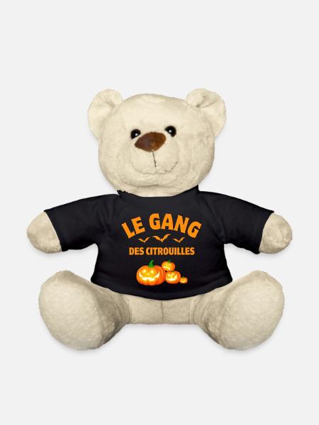 halloween, citrouille, citrouilles - Nounours - noir