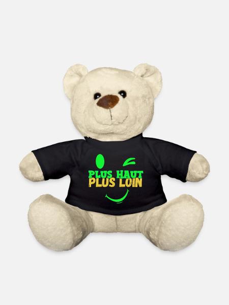 Motivation Plus Haut Plus Loin - Nounours - noir