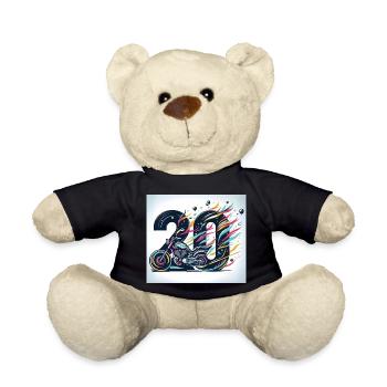 20th Anniversary Motorcycle Designs: Speed & Style - Teddy Bear - black - Front