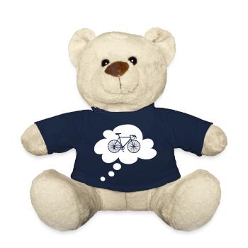 Rennrad Wolke Vektor Denkblase Fahrrad Fan Hobby - Teddy - French Navy - Vorne