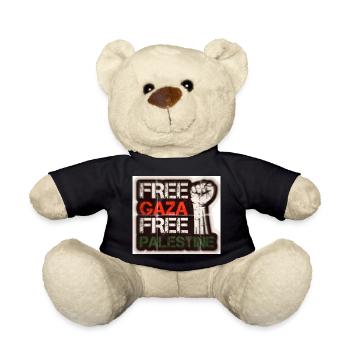 FREE GAZA FREE PALESTINE - Teddy - Schwarz - Vorne