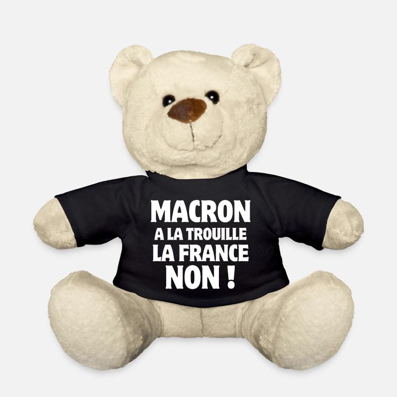 Macron, président de la république - Nounours - noir