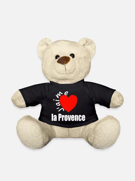 J'aime la Provence (ich liebe die Provence) - Teddy - Schwarz