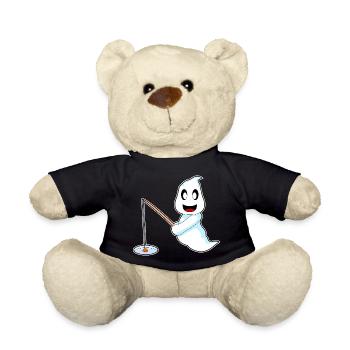 Pêche aux fantômes à Halloween - Nounours - noir - Devant