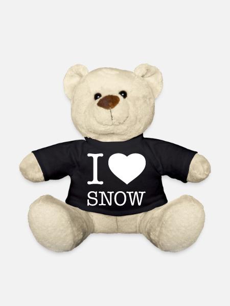 J’ADORE LA NEIGE - Nounours - noir