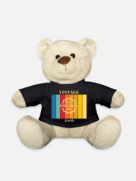 Anniversary 18 Years Vintage 2006 Gift 2006 - Teddy Bear - black