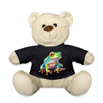 Wasserfarbe Frosch - Teddy - Schwarz - Vorne