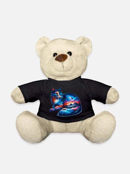 Katze - Teddy - Schwarz