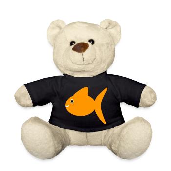 oranger Goldfisch - Teddy - Schwarz - Vorne