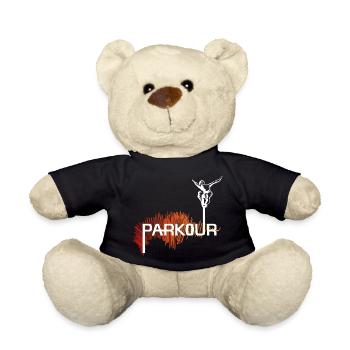 Parkour Ninja - color-white - Teddy - Schwarz - Vorne