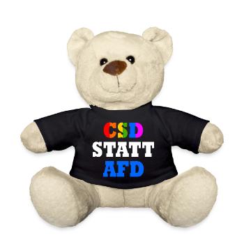 Csd statt afd - Teddy - Schwarz - Vorne