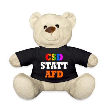 Csd statt afd - Teddy - Schwarz - Vorne