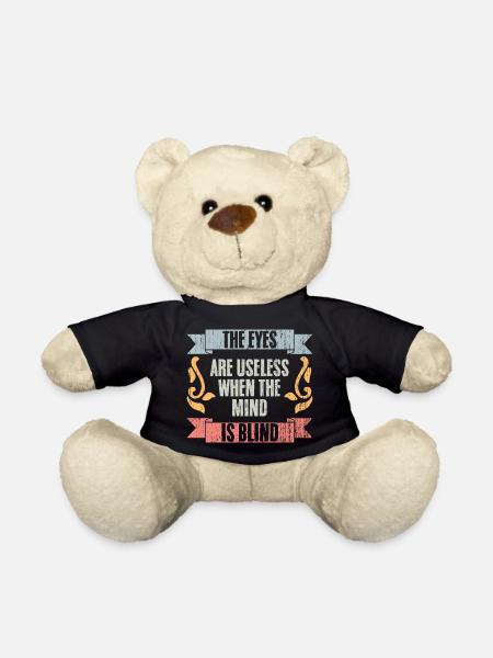 The Eyes Are Useless When The Mind Is Blind Retro - Teddy - Schwarz