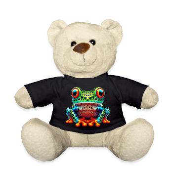 Frog - Teddy Bear - black - Front
