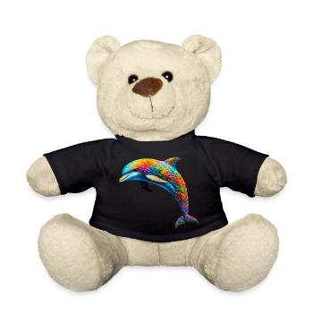 Dolphin - Teddy Bear - black - Front