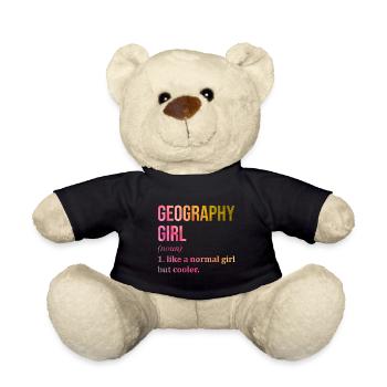 Geography - Teddy Bear - black - Front