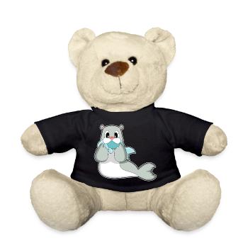 Seal Fish - Teddy Bear - black - Front