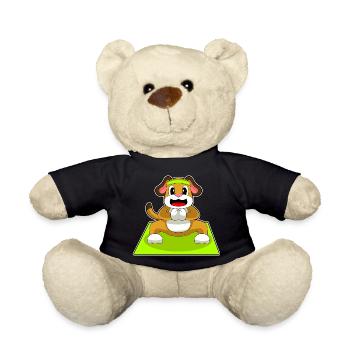Dog Yoga Fitness Gymnastics - Teddy Bear - black - Front