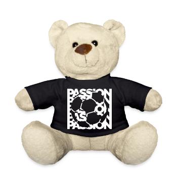 Soccer Passion Team Icon Graphic Logo icon - Teddy Bear - black - Front