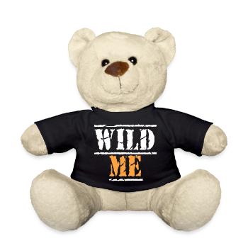 WILD ME Zitat - Teddy - Schwarz - Vorne