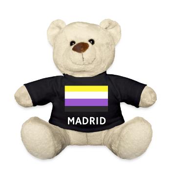Non binary Pride Flag Madrid - Teddy Bear - black - Front