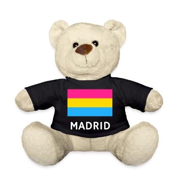 Pan Pride Flag Madrid - Teddy Bear - black - Front