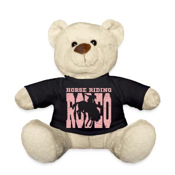 Interesting rodeo motif - Teddy Bear - black - Front