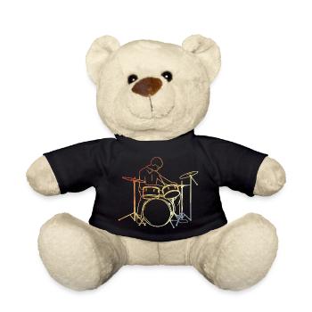 Schlagzeuger Vintage Look - Teddy - Schwarz - Vorne