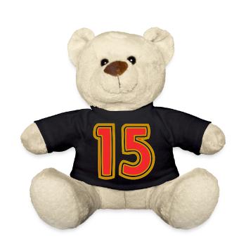15. 15 ANS. 15e ANNIVERSAIRE. ANNIVERSAIRE 15 ANS. - Nounours - noir - Devant