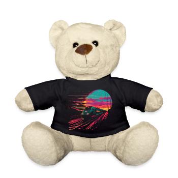 Railroad - Teddy Bear - black - Front