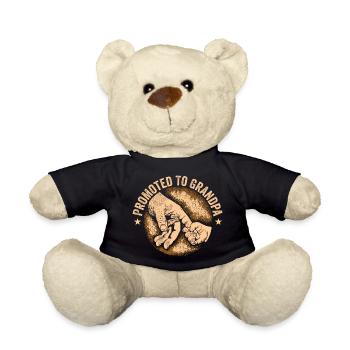 Lustig Opa Männer Papa Lustig Befördert Zum Opa - Teddy - Schwarz - Vorne