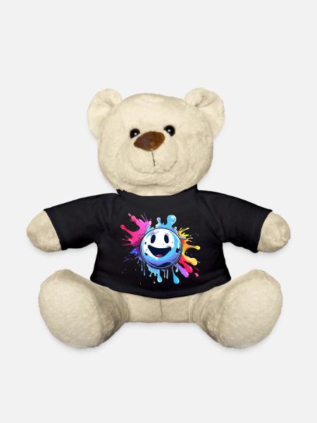 Cartoon Bowlingkugel - Teddy - Schwarz