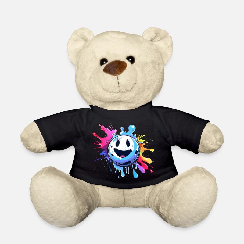 Cartoon Bowlingkugel - Teddy - Schwarz