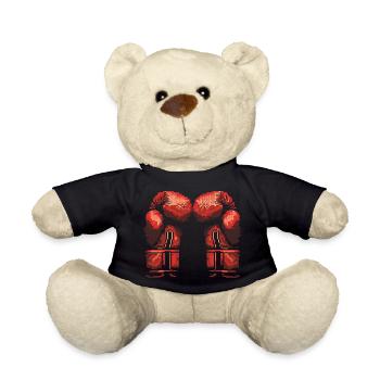Kickboxing Gloves Pixel - Teddy Bear - black - Front