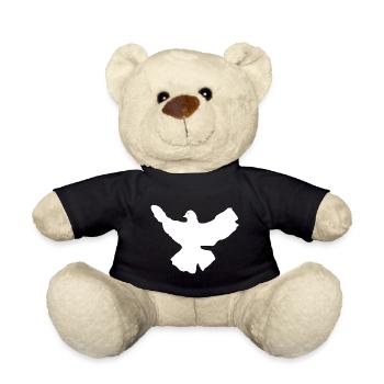 White dove of peace - Teddy Bear - black - Front