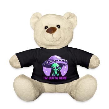 Extraterrestre, je suis hors d’ici Extraterrestres - Nounours - noir - Devant