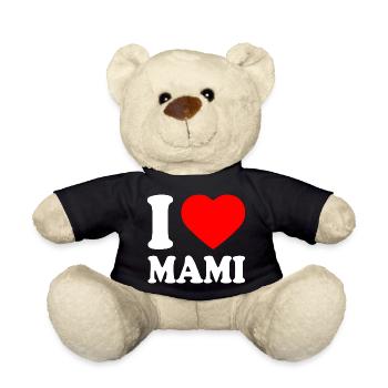 I love mami - Teddy Bear - black - Front