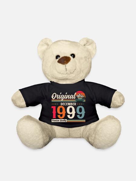25. Geburtstag Original Dezember 1999 Jahrgang 99 - Teddy - Schwarz