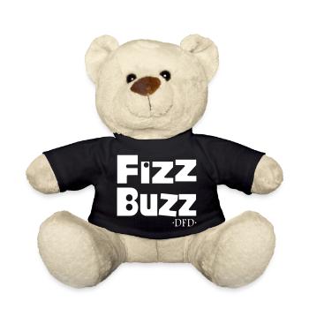 FizzBuzz Fizz Buzz - Teddy Bear - black - Front