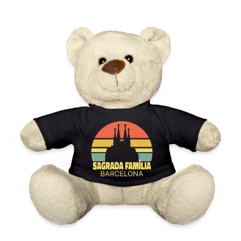 Sagrada Família Barcelona Silhouette bei Sonnenuntergang - Teddy - Schwarz - Vorne