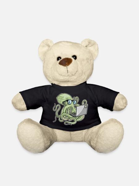 Krake Laptop - Teddy - Schwarz