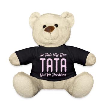 I'm going to be a Auntie who's going to rock - Teddy Bear - black - Front