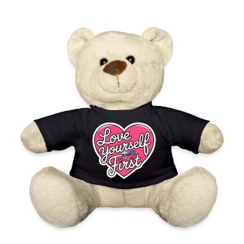 love yourself first Galentine’s Day 2026 - Nounours - noir - Devant