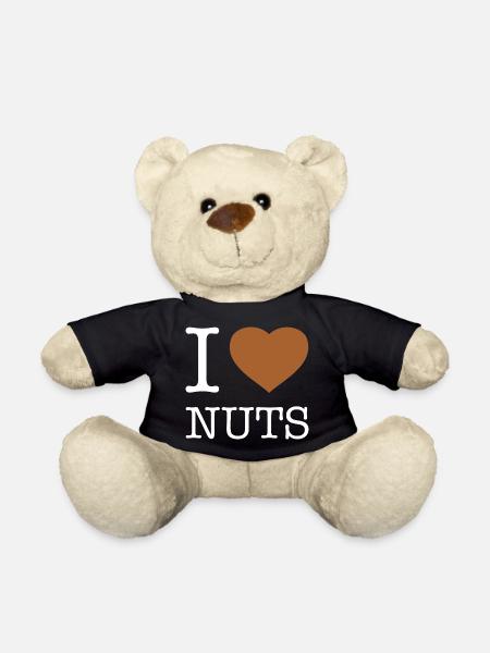 I LOVE NUTS - Teddy - Schwarz