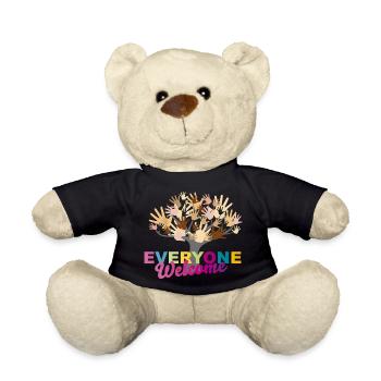 Everyone Welcome - Teddy - Schwarz - Vorne