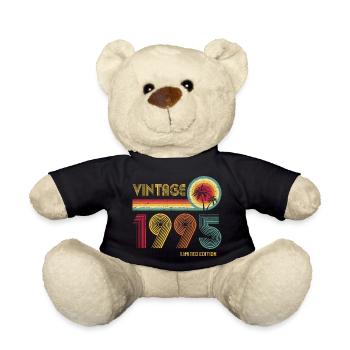 Vintage 1995 Limited Edition – Retro Sunset 30th - Teddy Bear - black - Front