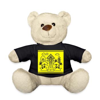 Schrebergarten Garten Natur - Teddy - Schwarz - Vorne