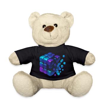 Digital Cube Explosion - Teddy - Schwarz - Vorne