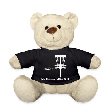 My Therapy is Disc Golf - Teddy Bear - black - Front